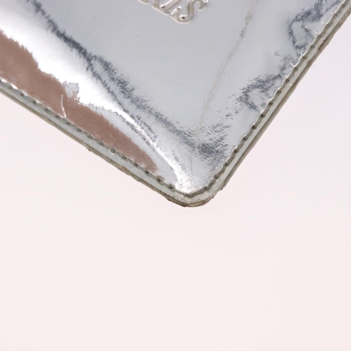 LOUIS VUITTON Monogram Miroir Pochette Platt Pouch Silver M95277 LV Auth bs36152