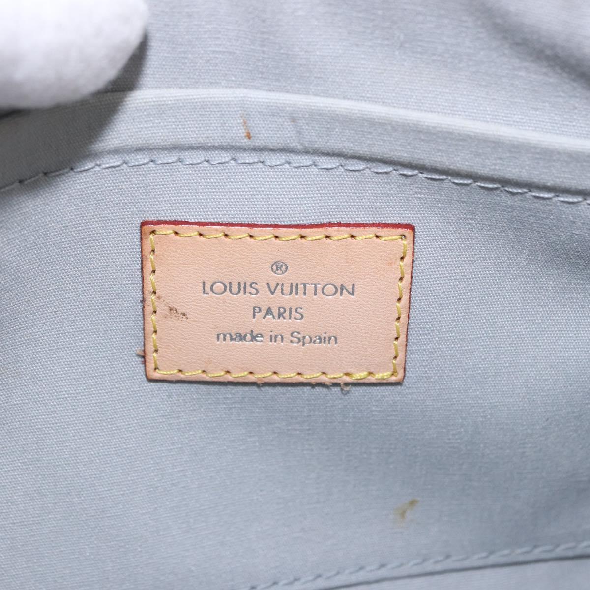 LOUIS VUITTON Monogram Miroir Pochette Platt Pouch Silver M95277 LV Auth bs36152