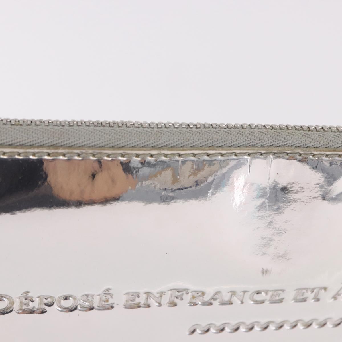 LOUIS VUITTON Monogram Miroir Pochette Platt Pouch Silver M95277 LV Auth bs36152