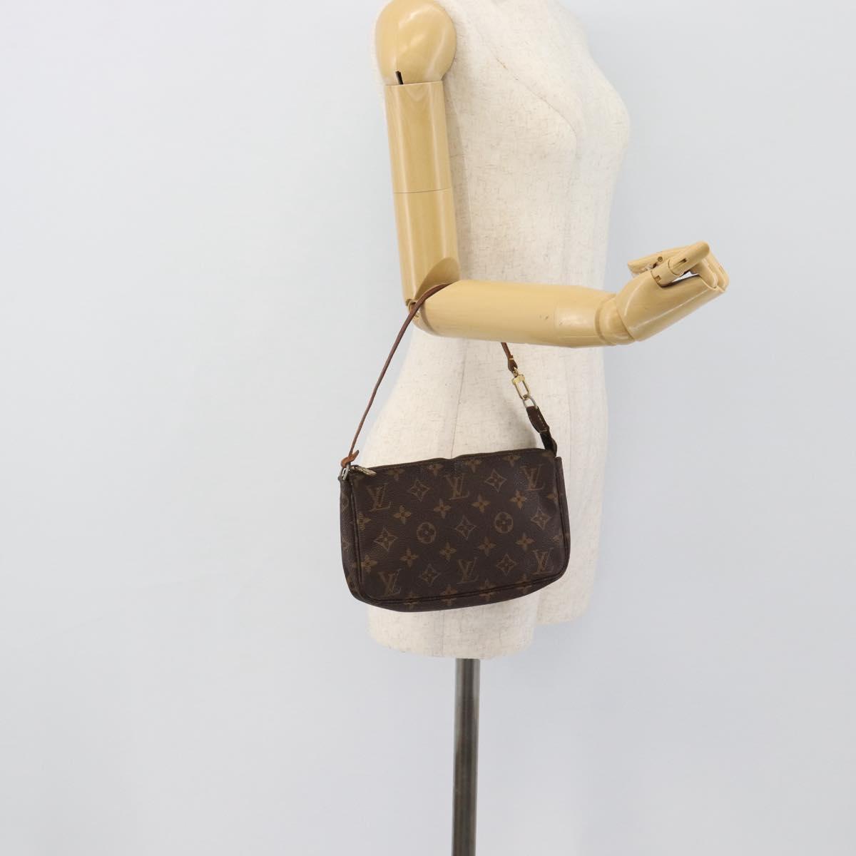 LOUIS VUITTON Monogram Pochette Accessoires Pouch M51980 LV Auth bs36153
