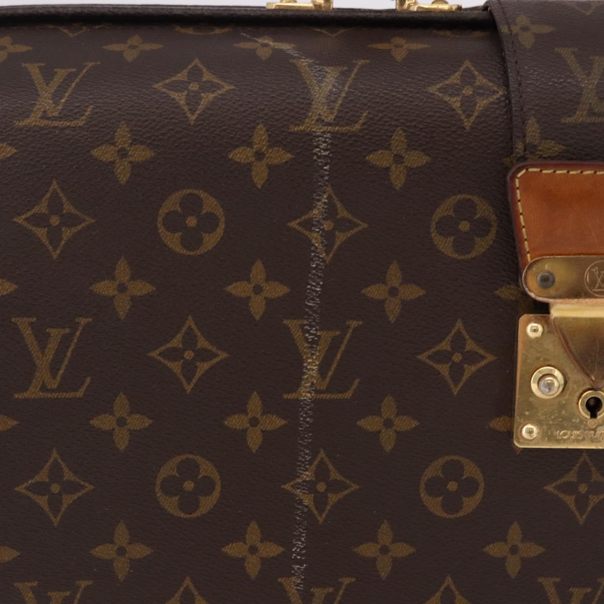 LOUIS VUITTON Monogram Serviette Fermoir Business Bag M53305 LV Auth bs36154