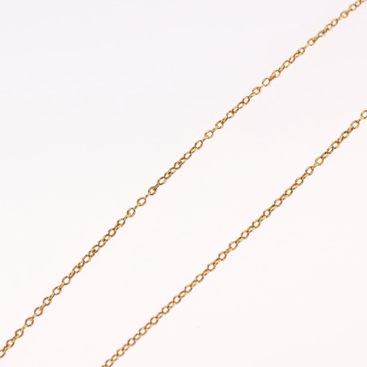 LOUIS VUITTON Essential V Necklace Gold M61083 LV Auth bs36156