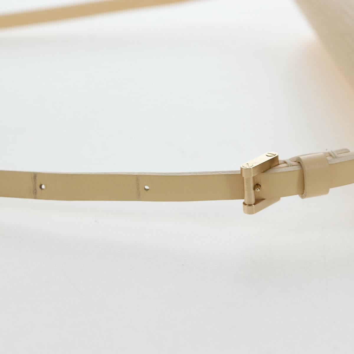 LOUIS VUITTON Epi Biarritz Vanille Square Bag Vanilla M5293A Auth bs36158A
