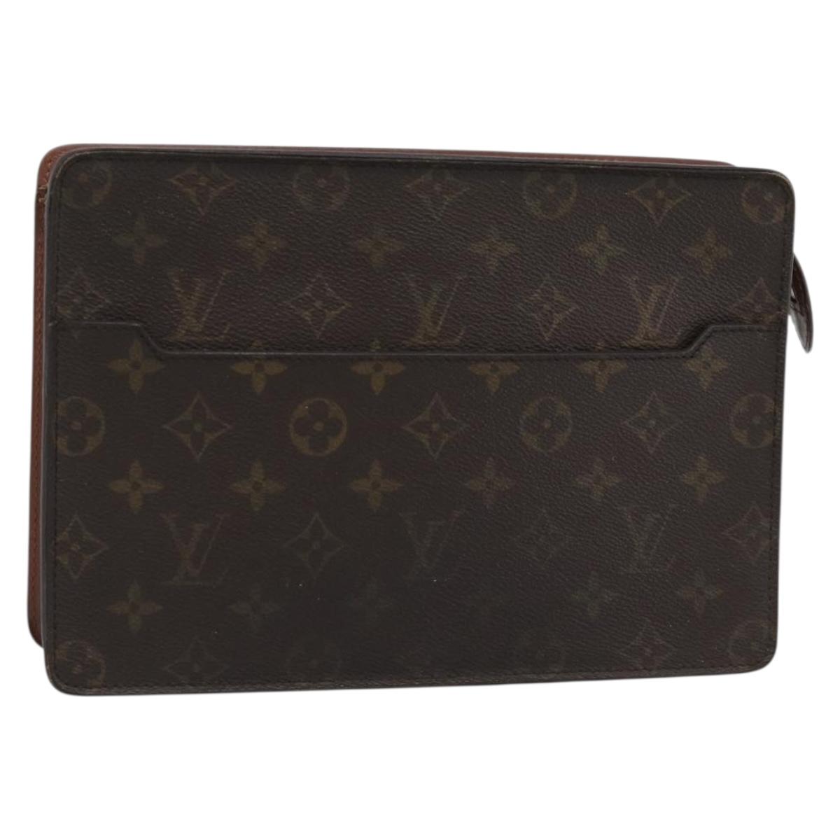 LOUIS VUITTON Monogram Pochette Homme Clutch Bag M51795 LV Auth bs36159