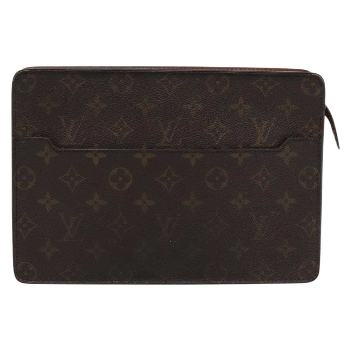 LOUIS VUITTON Monogram Pochette Homme Clutch Bag M51795 LV Auth bs36159