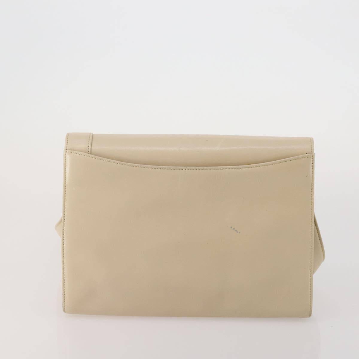 GIVENCHY Shoulder Bag Leather 3 Set Beige Black Red Auth bs36160