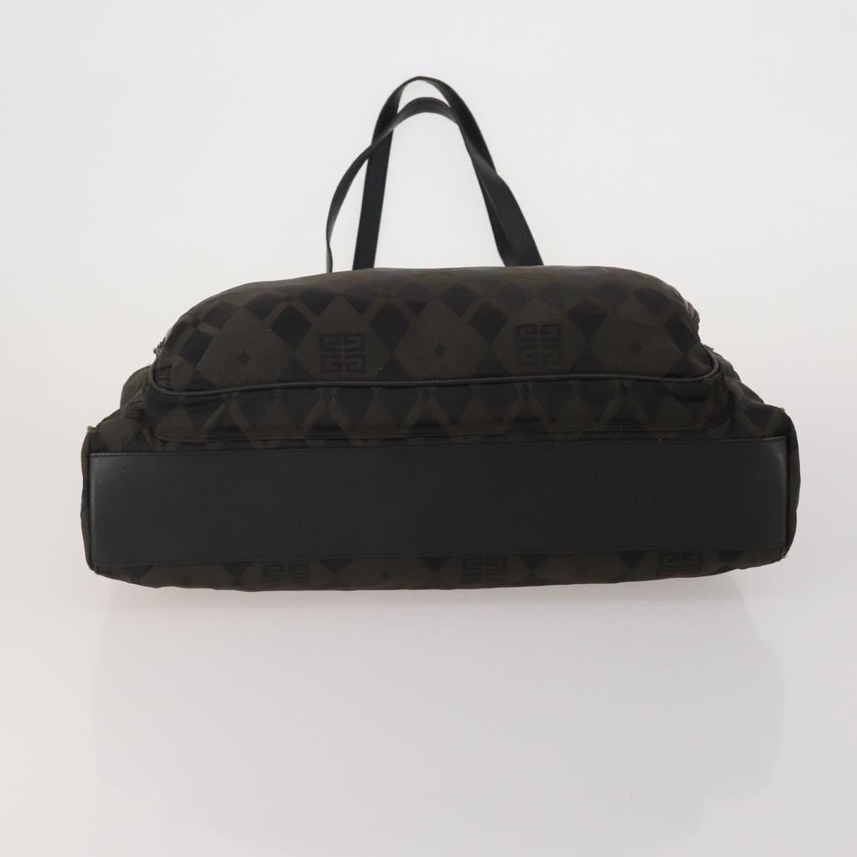 GIVENCHY Shoulder Bag Leather 3 Set Beige Black Red Auth bs36160