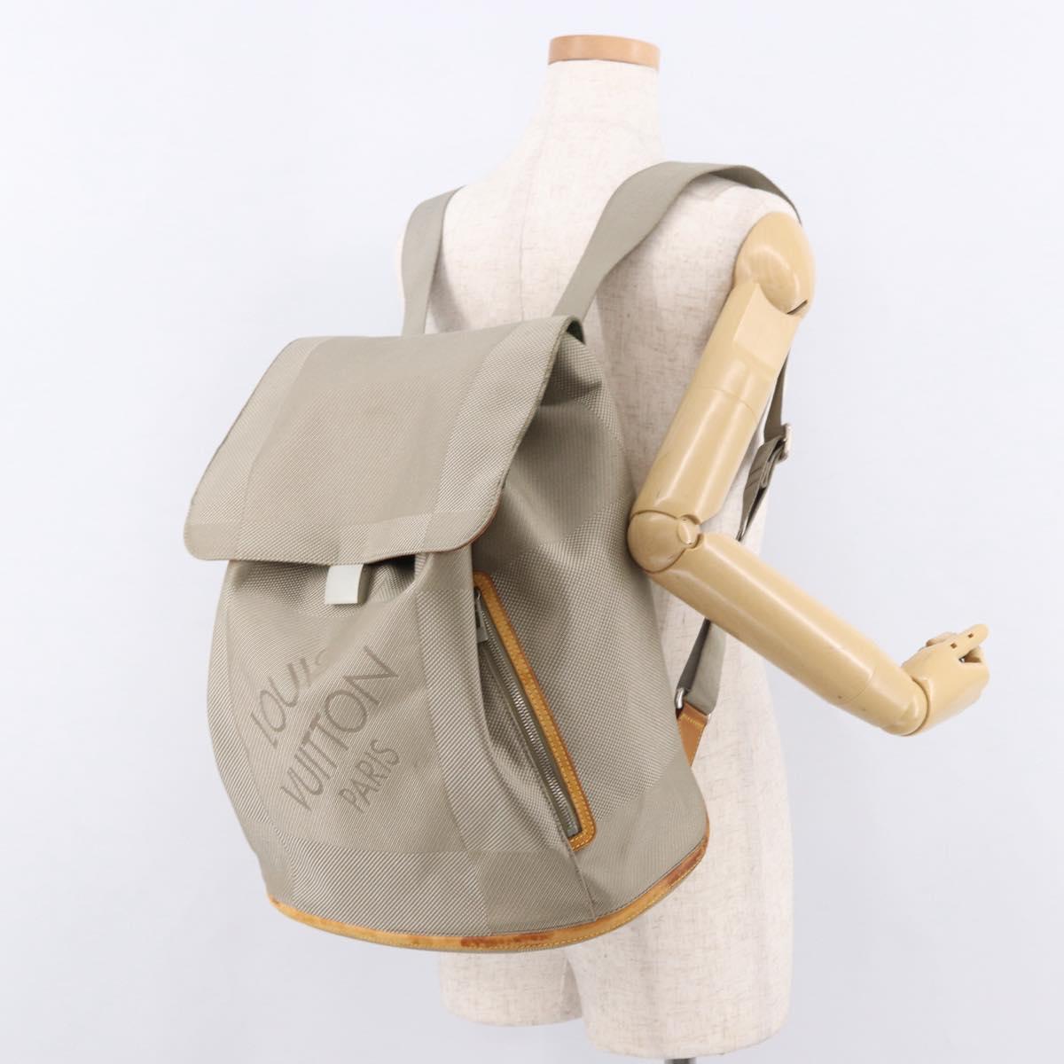 LOUIS VUITTON Damier Geant Pionie Backpack Canvas Tail M93055 LV Auth bs36162