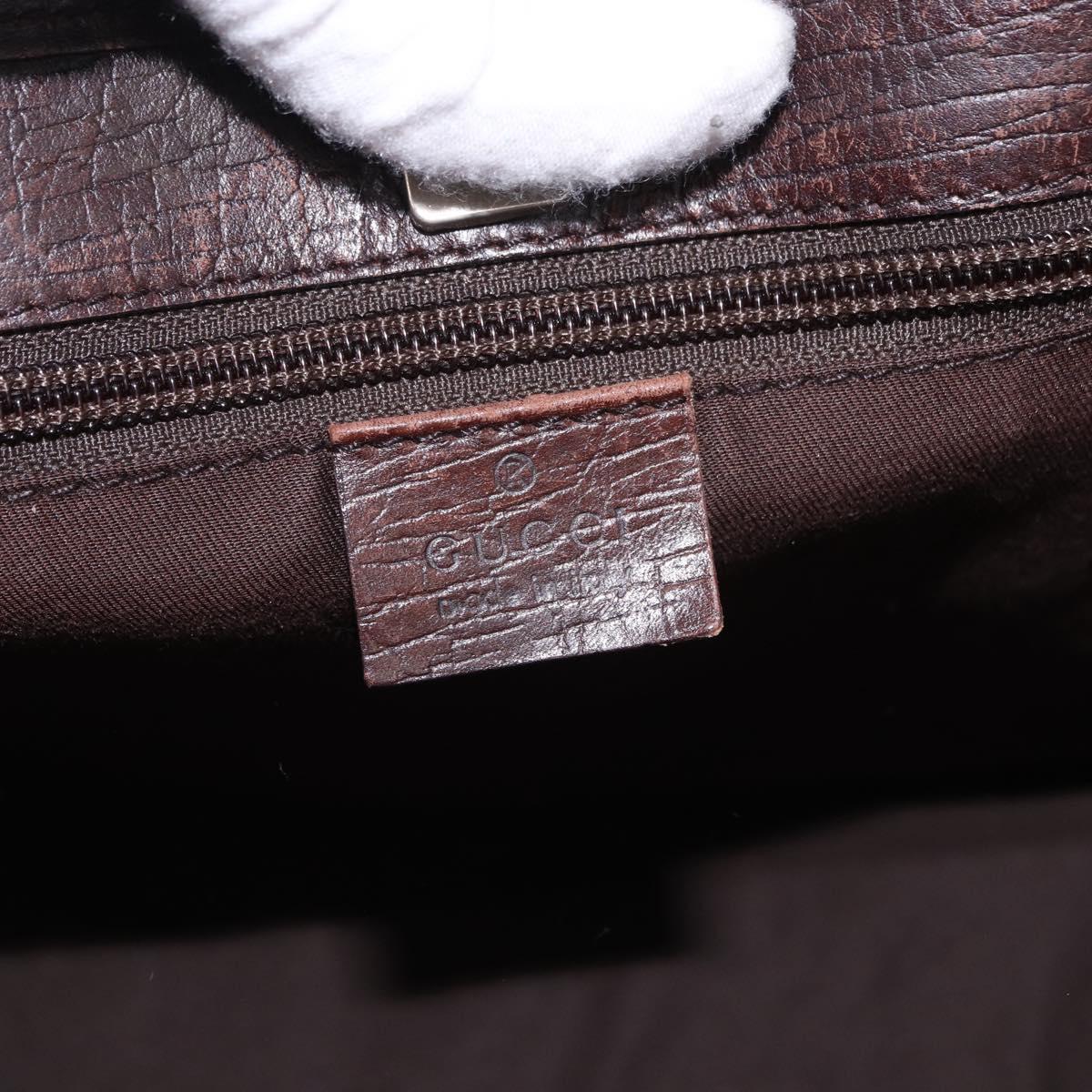 GUCCI GG Supreme Tote Bag PVC Beige Silver 114595 Auth bs36166