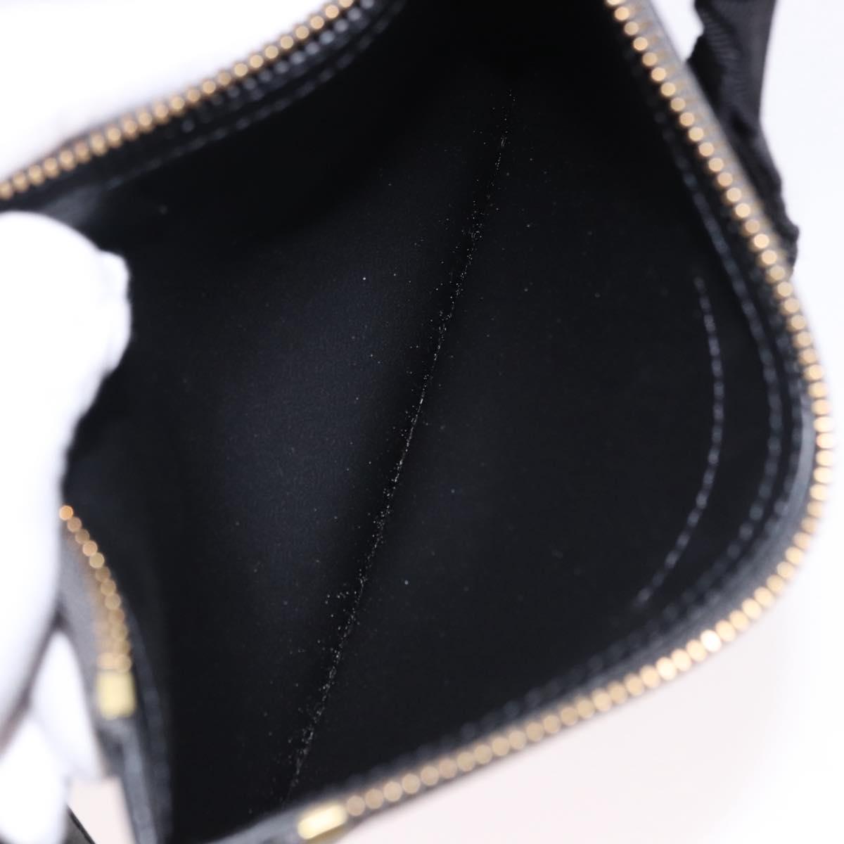 GIVENCHY Tote Bag Leather Black Gold Auth bs36179A