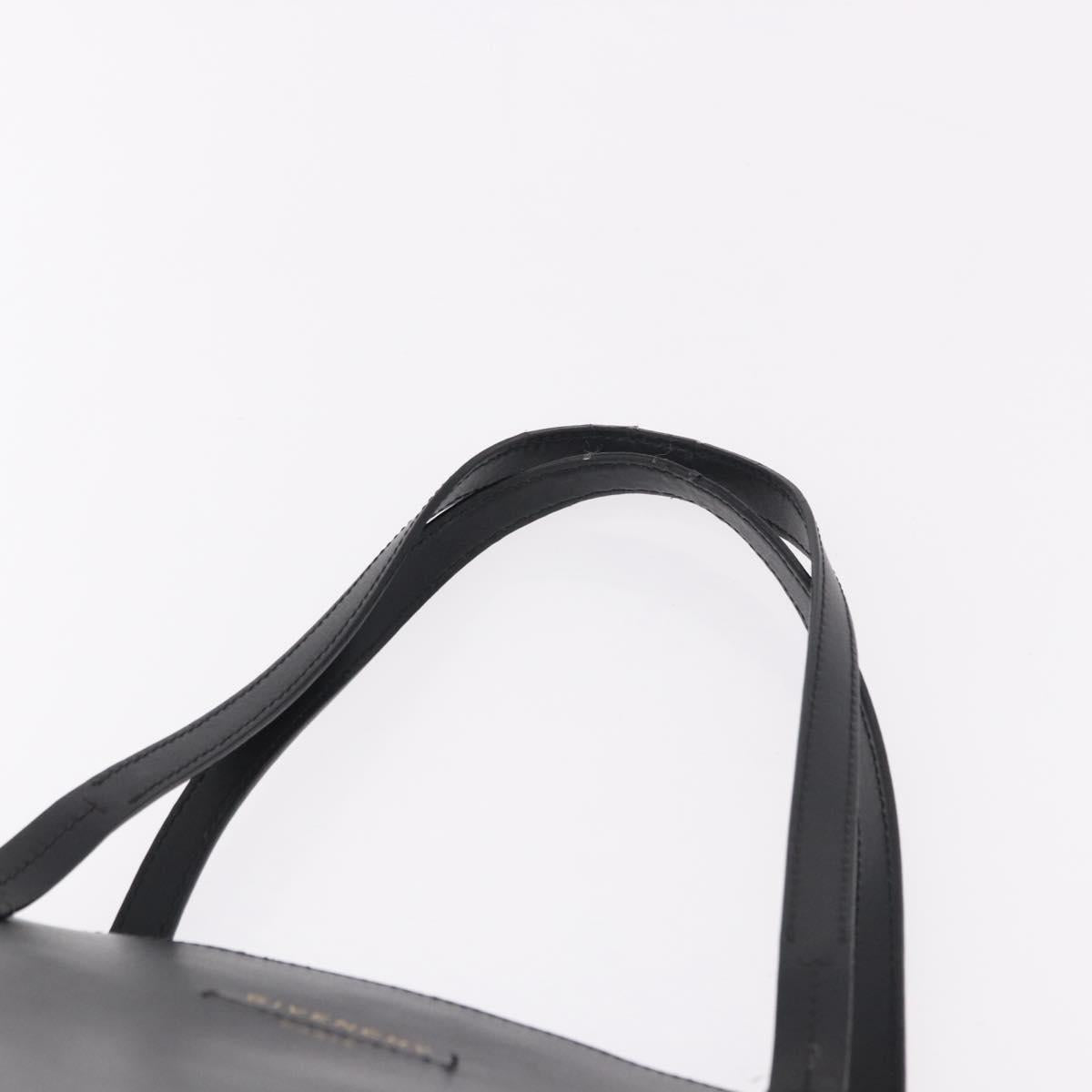 GIVENCHY Tote Bag Leather Black Gold Auth bs36179A