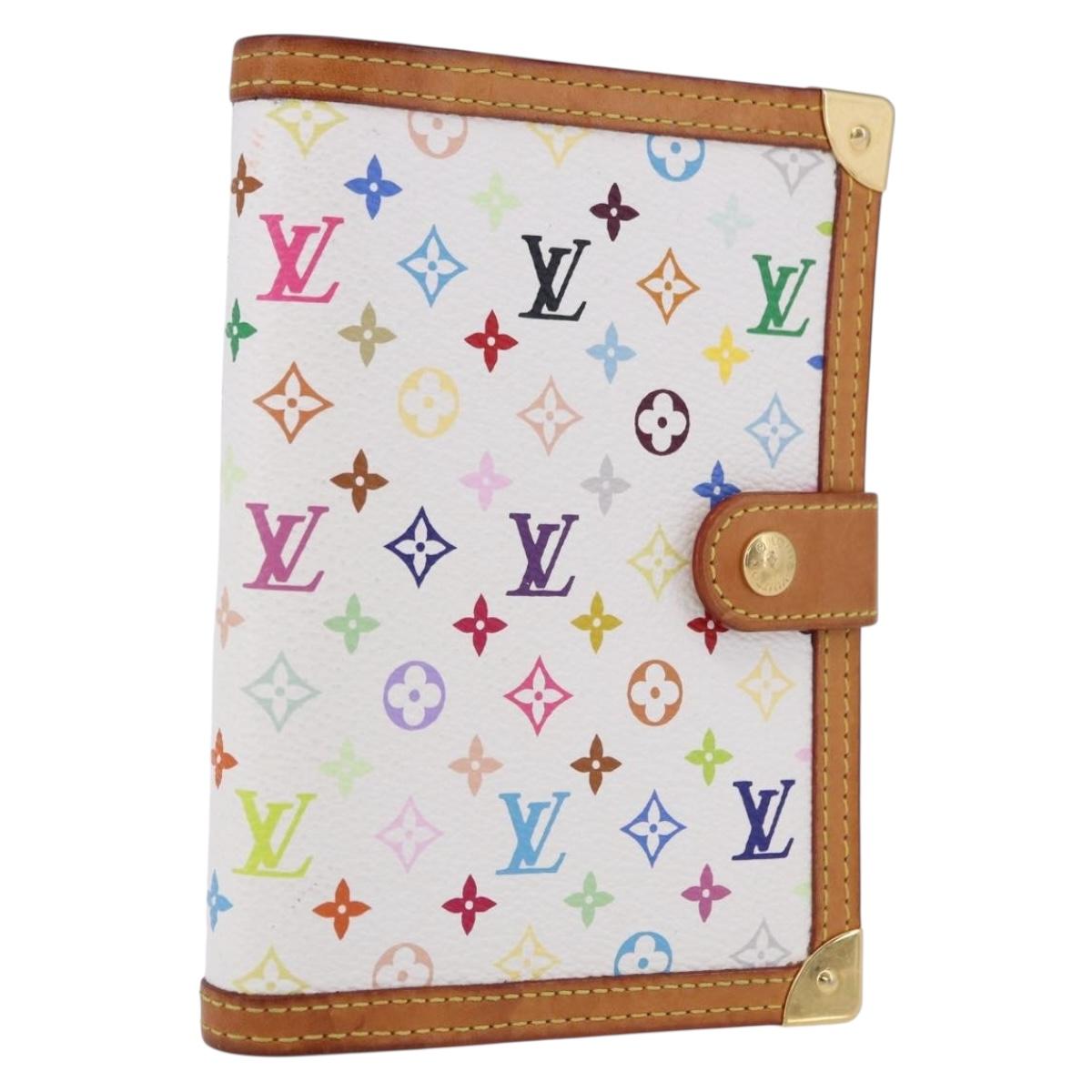 LOUIS VUITTON Monogram Multicolor Agenda PM Planner Cover R21074 Auth bs36191A