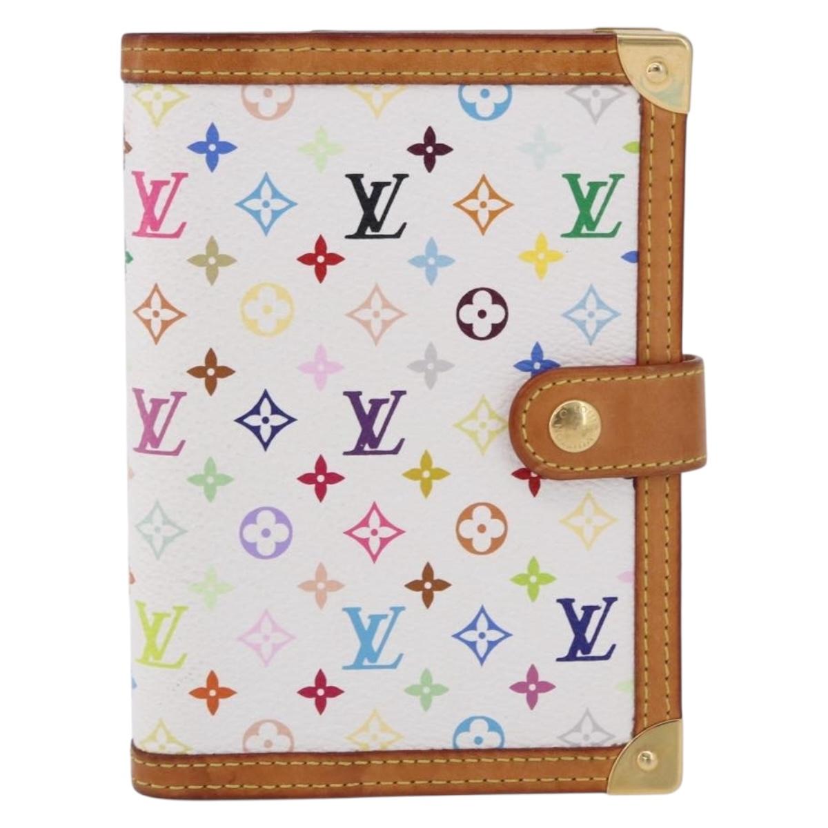 LOUIS VUITTON Monogram Multicolor Agenda PM Planner Cover R21074 Auth bs36191A