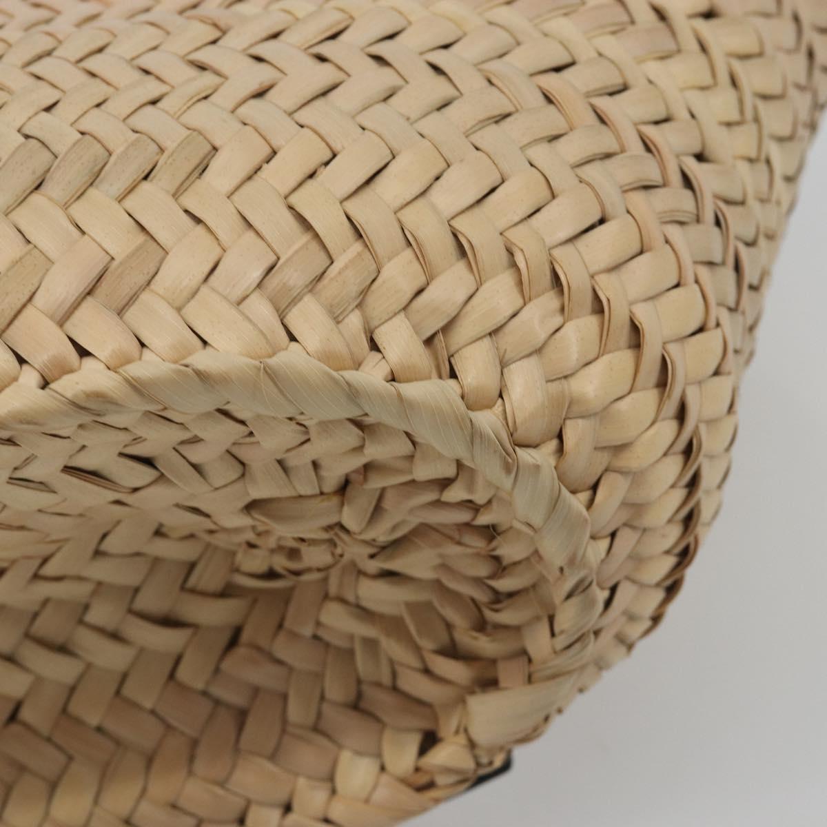 LOEWE Tote Bag Raffia Beige Auth bs36197M