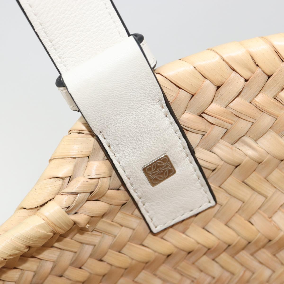 LOEWE Tote Bag Raffia Beige Auth bs36197M