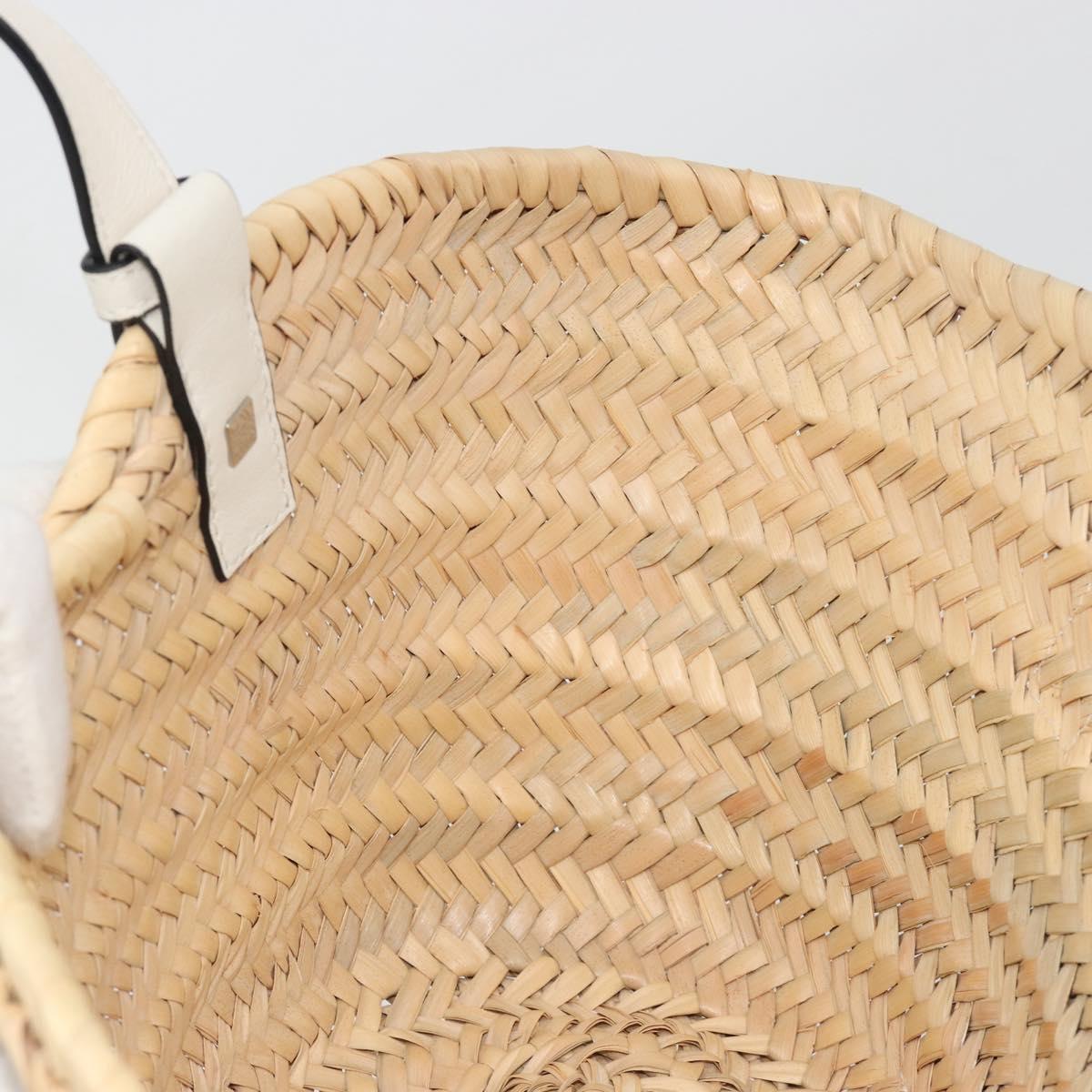 LOEWE Tote Bag Raffia Beige Auth bs36197M