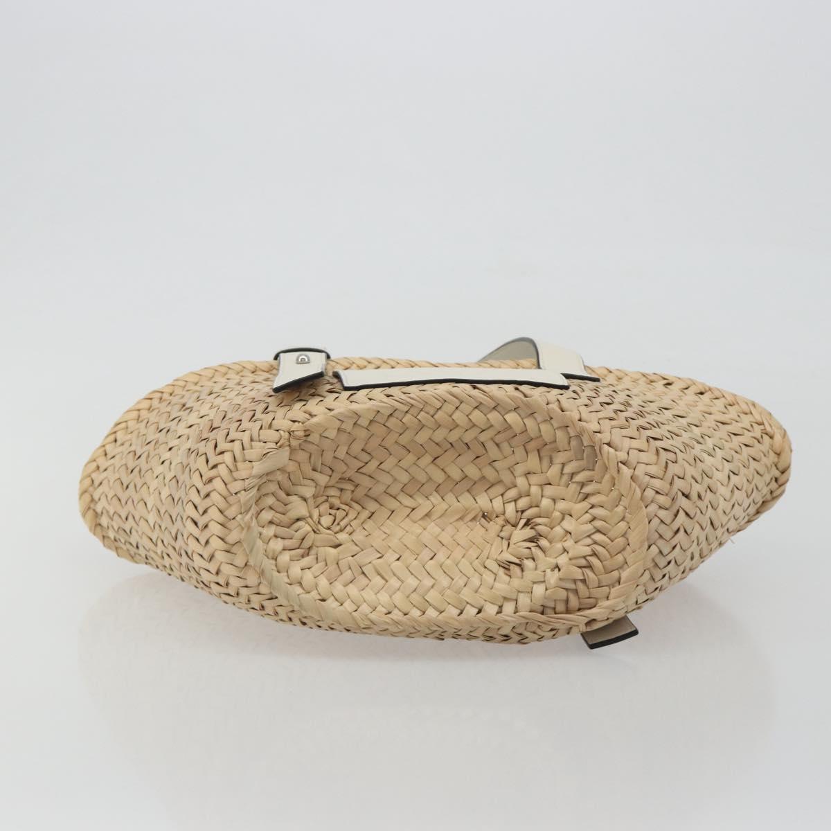 LOEWE Tote Bag Raffia Beige Auth bs36197M