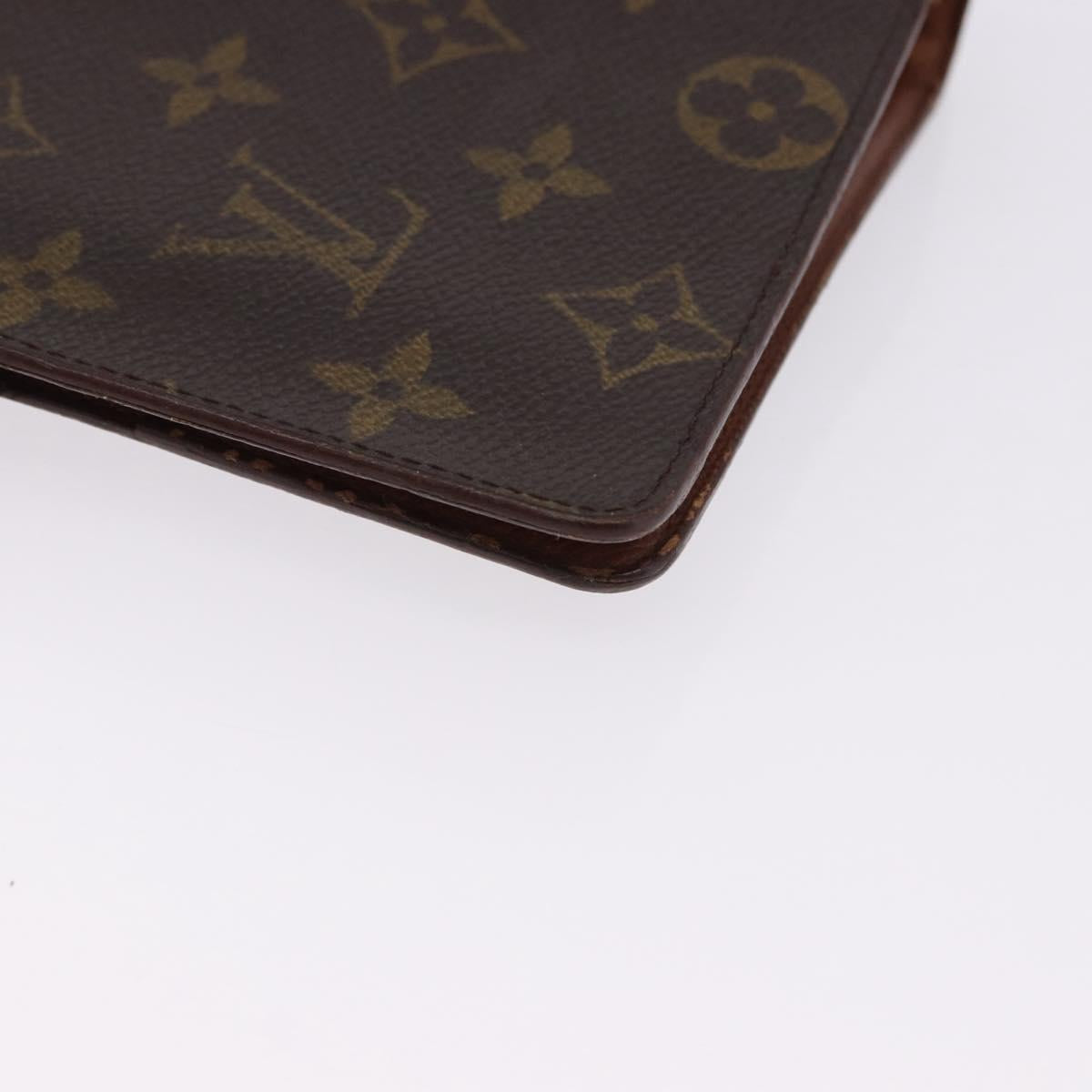 LOUIS VUITTON Monogram Agenda MM Day Planner Cover R20105 LV Auth bs36202