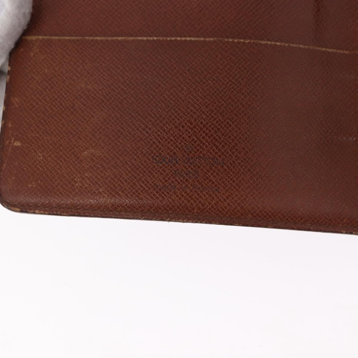 LOUIS VUITTON Monogram Agenda MM Day Planner Cover R20105 LV Auth bs36202