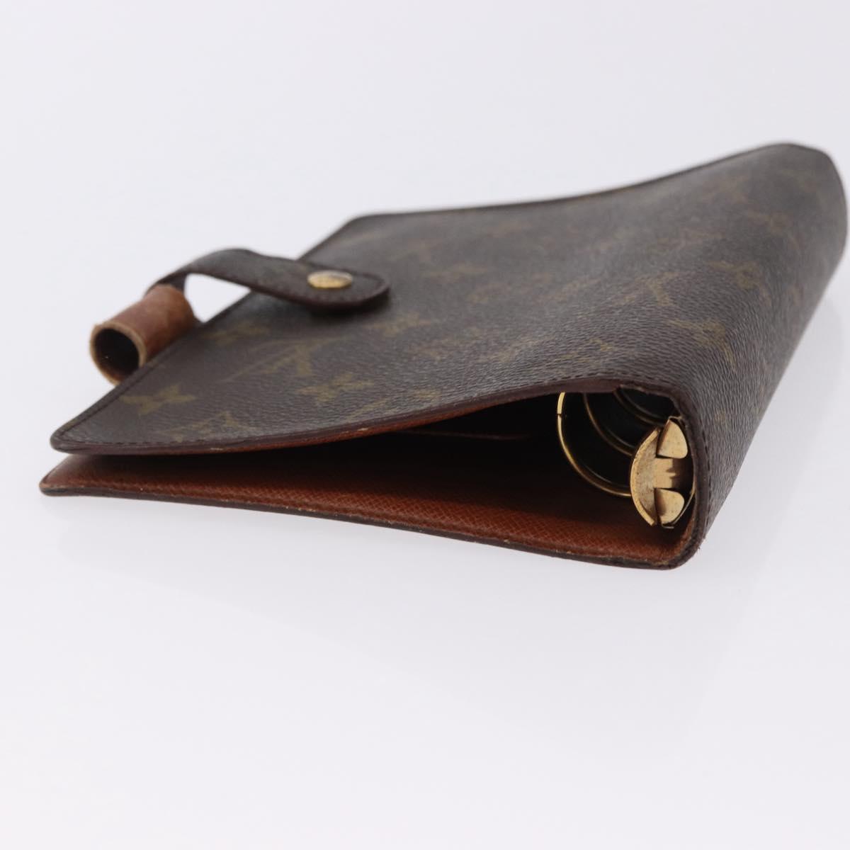 LOUIS VUITTON Monogram Agenda MM Day Planner Cover R20105 LV Auth bs36202