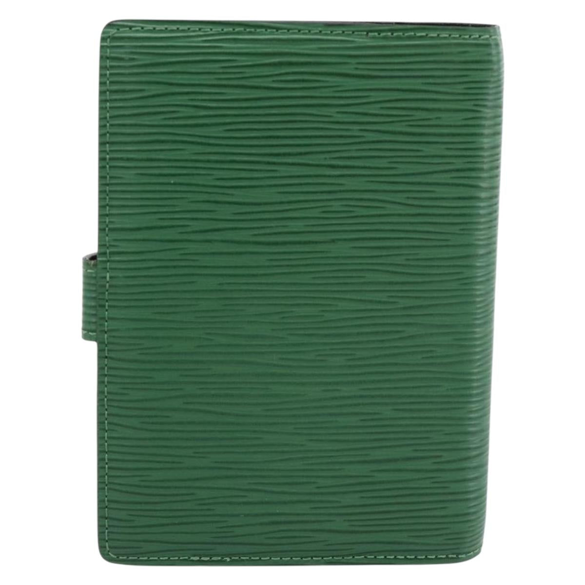 LOUIS VUITTON Epi Agenda PM Day Planner Cover Green R20054 LV Auth bs36203