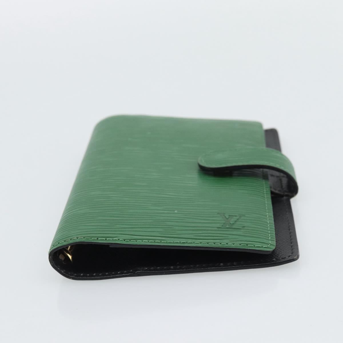 LOUIS VUITTON Epi Agenda PM Day Planner Cover Green R20054 LV Auth bs36203