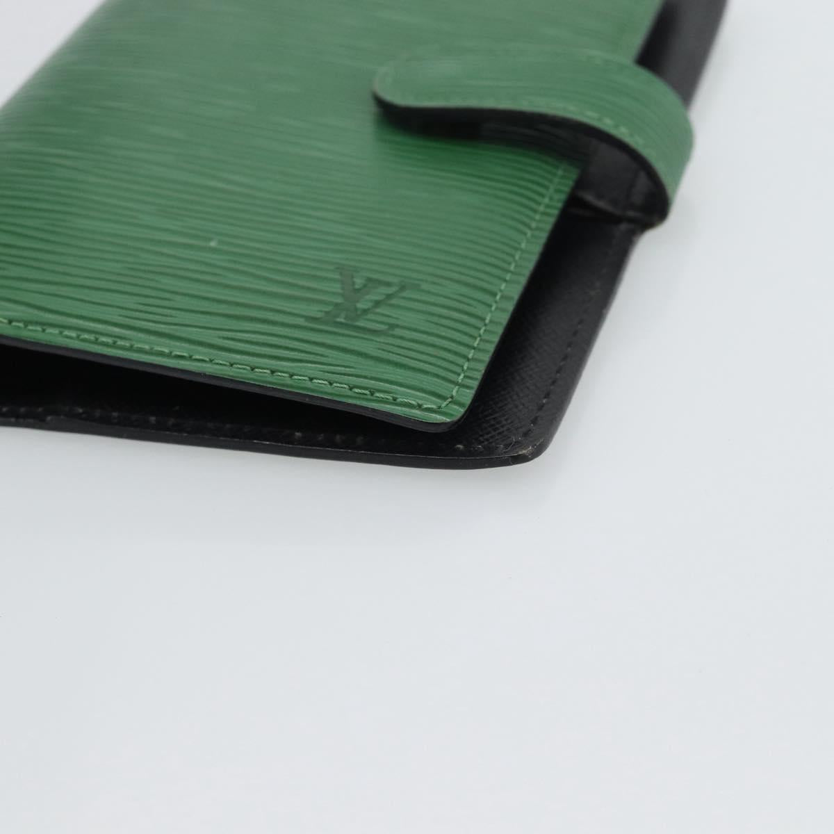 LOUIS VUITTON Epi Agenda PM Day Planner Cover Green R20054 LV Auth bs36203