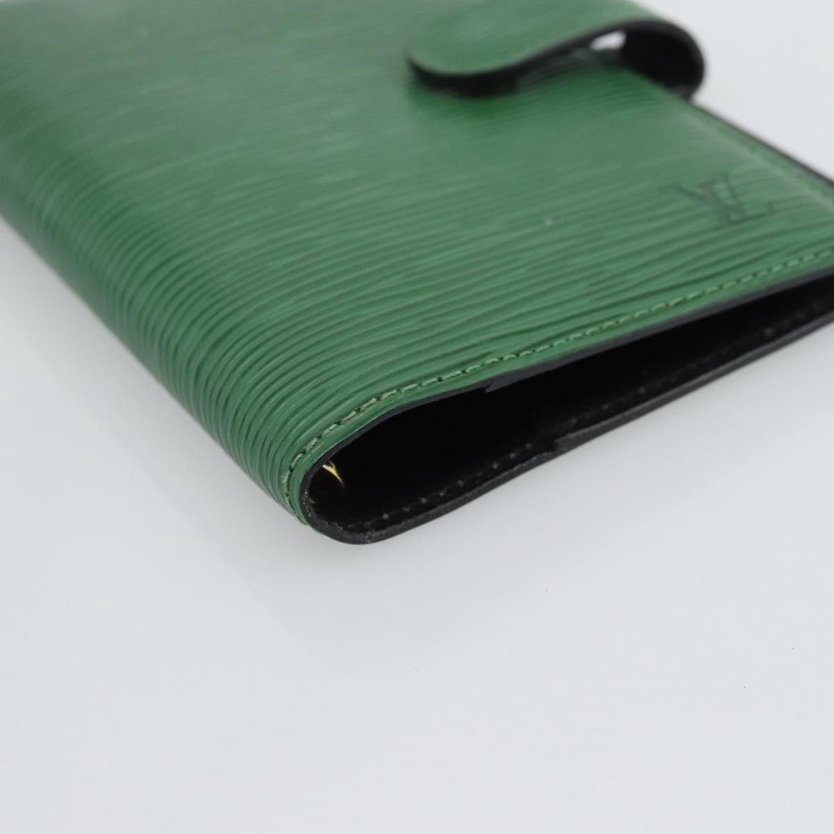 LOUIS VUITTON Epi Agenda PM Day Planner Cover Green R20054 LV Auth bs36203