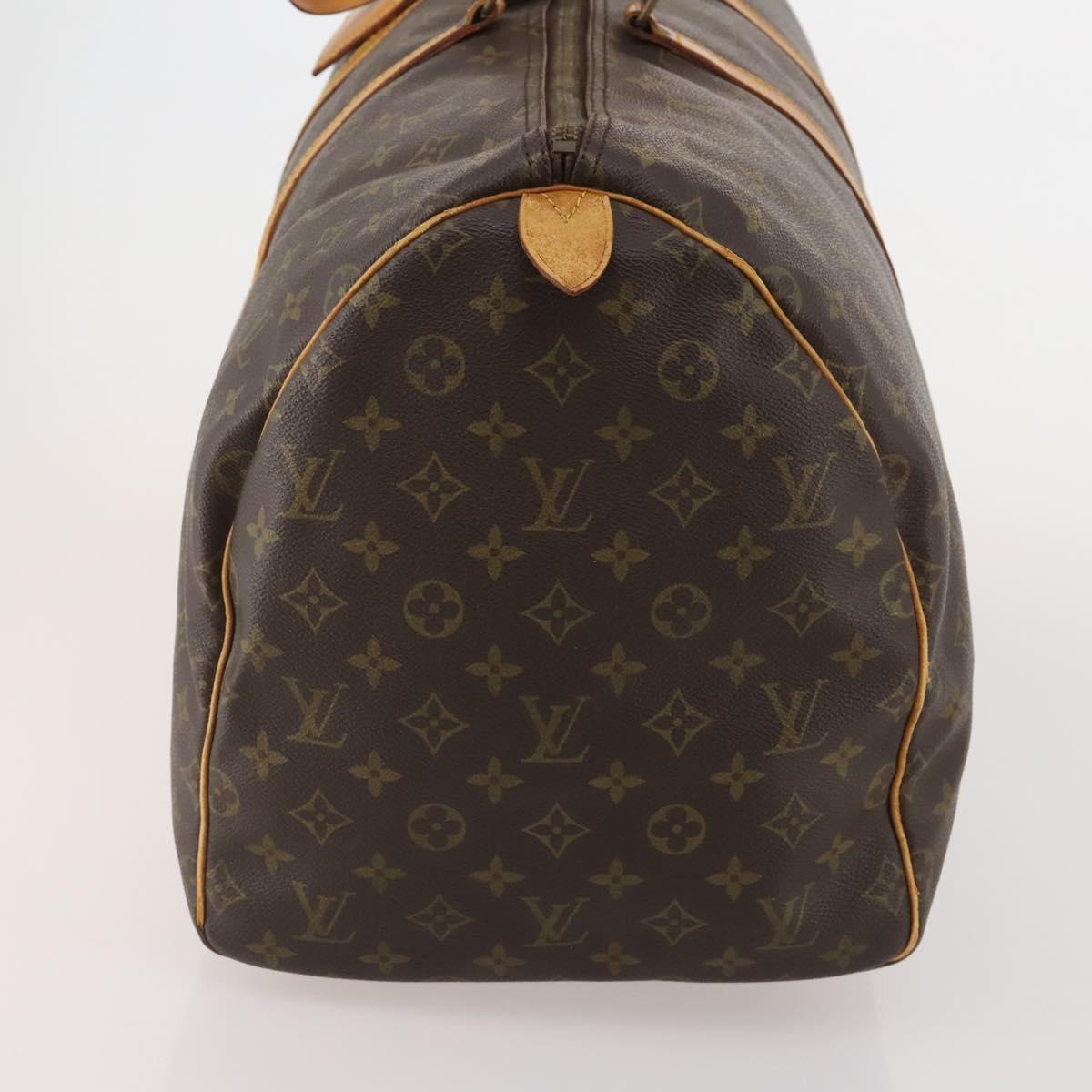LOUIS VUITTON Monogram Keepall 55 Boston Bag M41424 LV Auth bs36206
