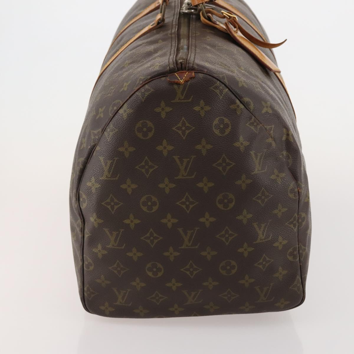 LOUIS VUITTON Monogram Keepall 55 Boston Bag M41424 LV Auth bs36206