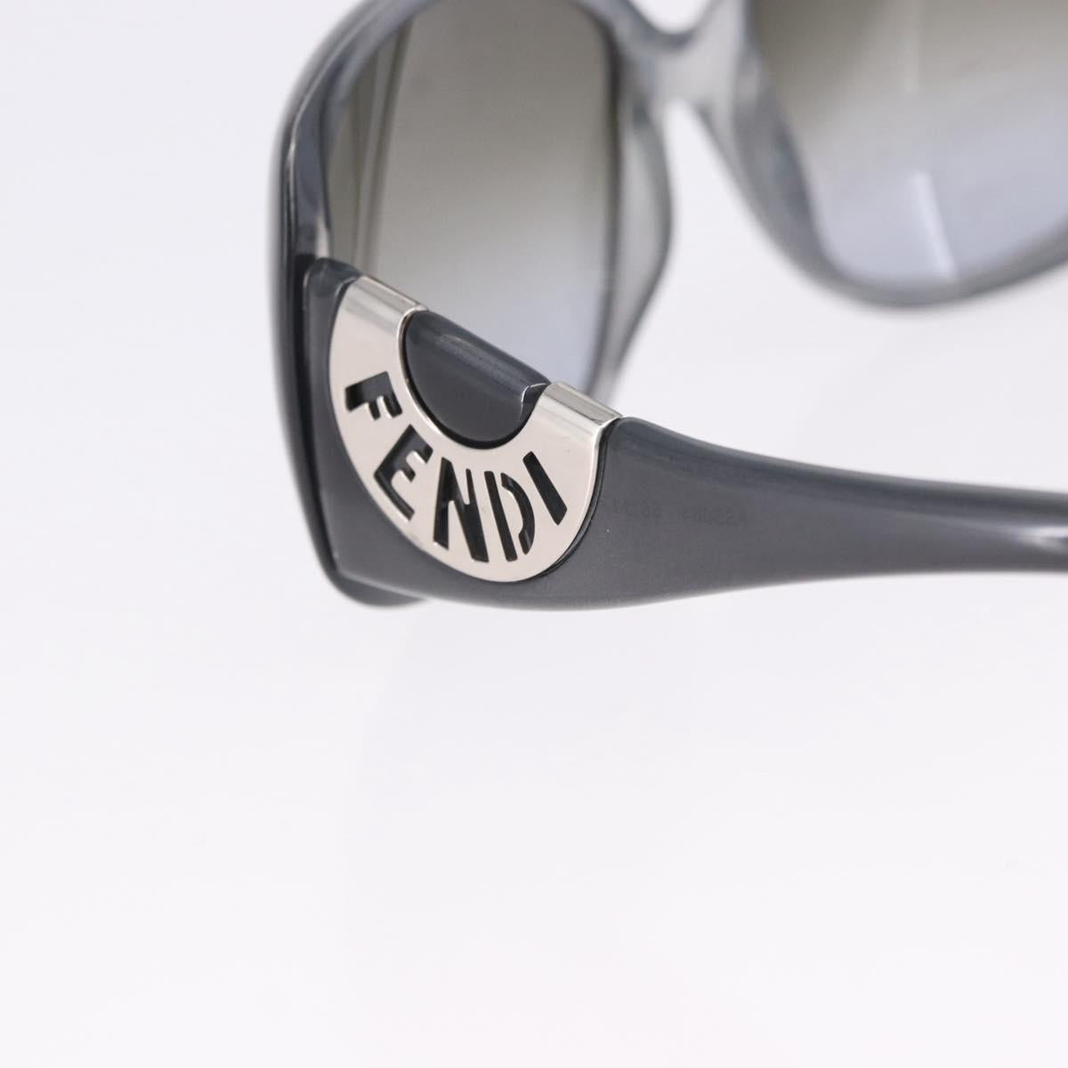 FENDI Sunglasses Plastic Gray Auth bs36208