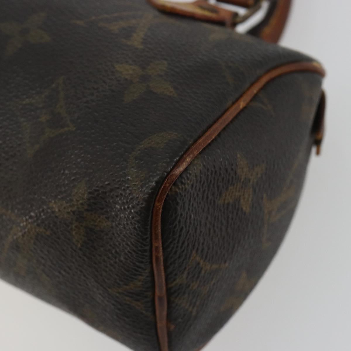 LOUIS VUITTON Monogram Mini Speedy Hand Bag M41534 LV Auth bs36210