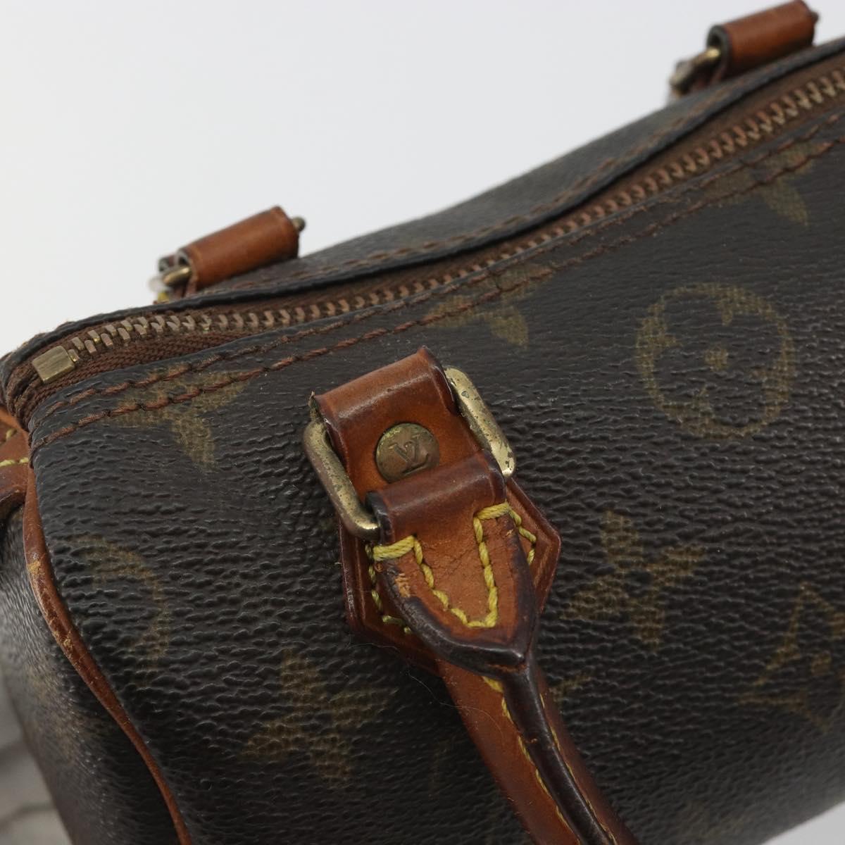 LOUIS VUITTON Monogram Mini Speedy Hand Bag M41534 LV Auth bs36210