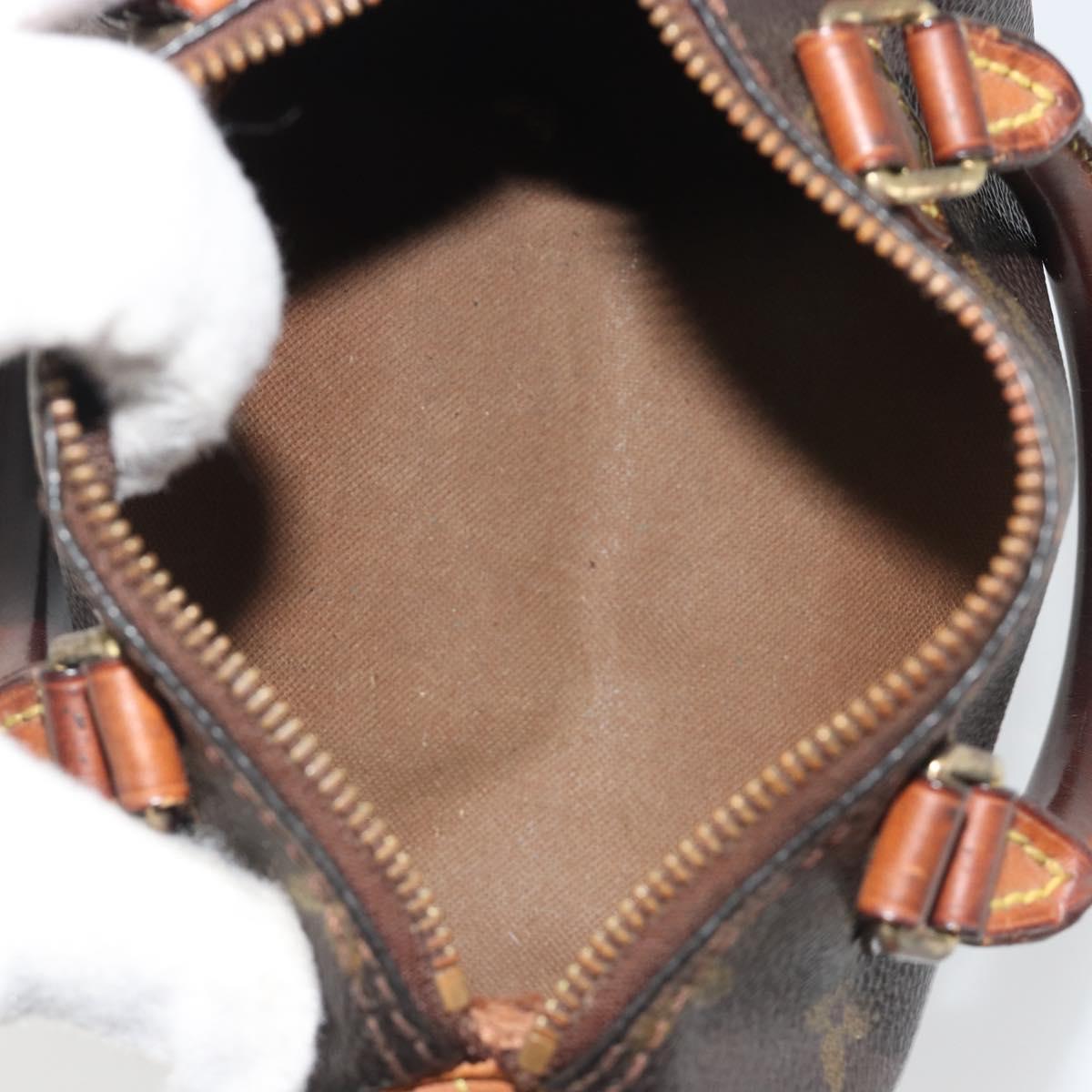 LOUIS VUITTON Monogram Mini Speedy Hand Bag M41534 LV Auth bs36210