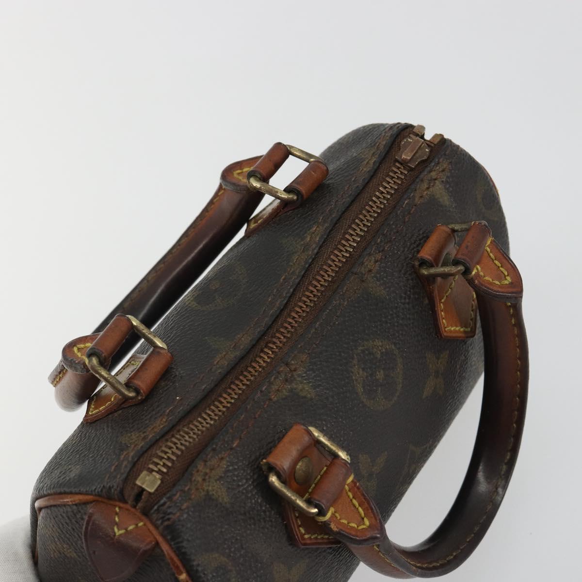 LOUIS VUITTON Monogram Mini Speedy Hand Bag M41534 LV Auth bs36210