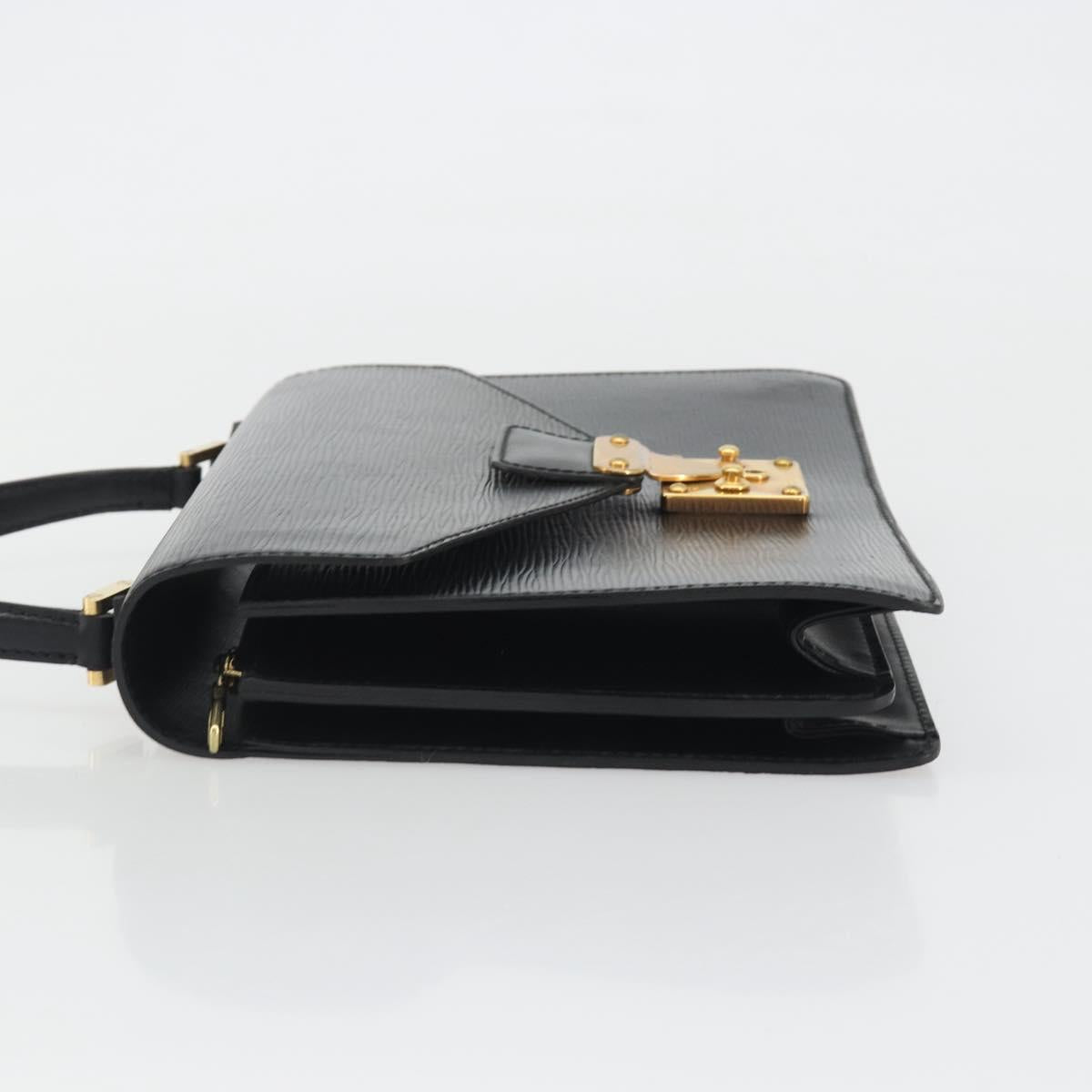 LOUIS VUITTON Epi Concorde Hand Bag Black M52132 LV Auth bs36212