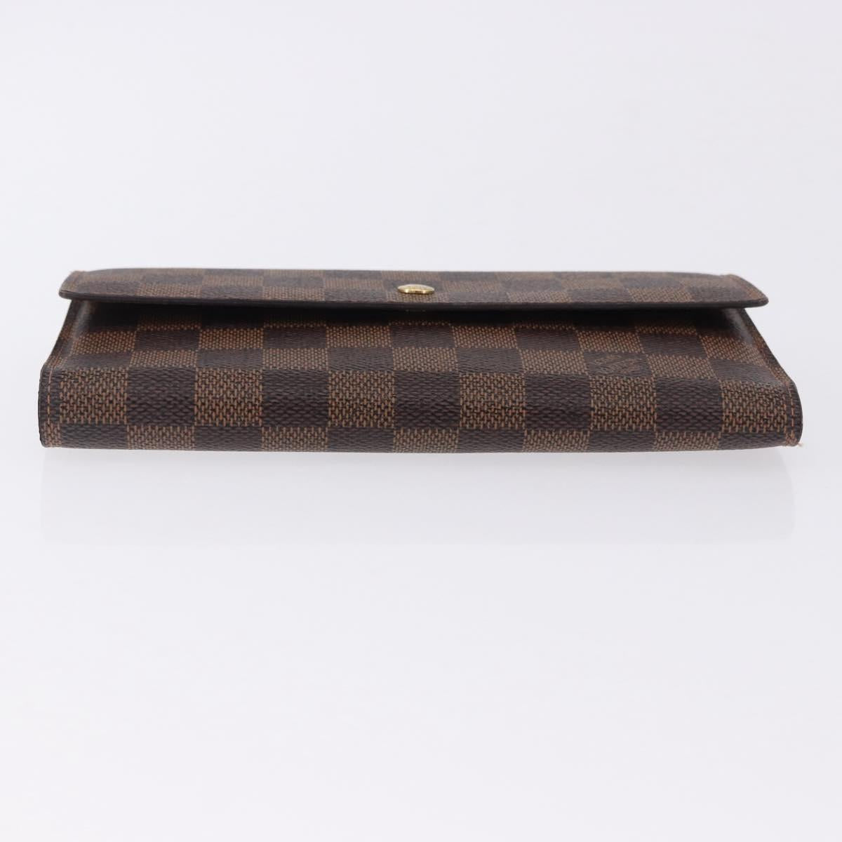 LOUIS VUITTON Damier Ebene Portefeuille International Wallet N61217 Auth bs36216