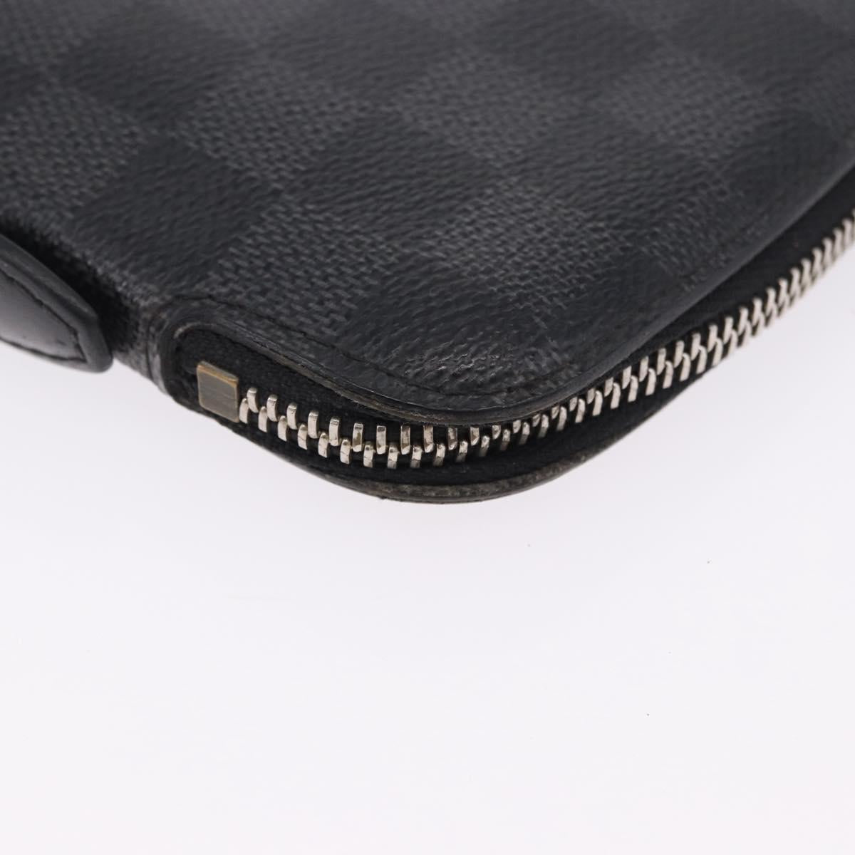 LOUIS VUITTON Damier Graphite Organizer Atoll Travel Case N48255 LV Auth bs36217