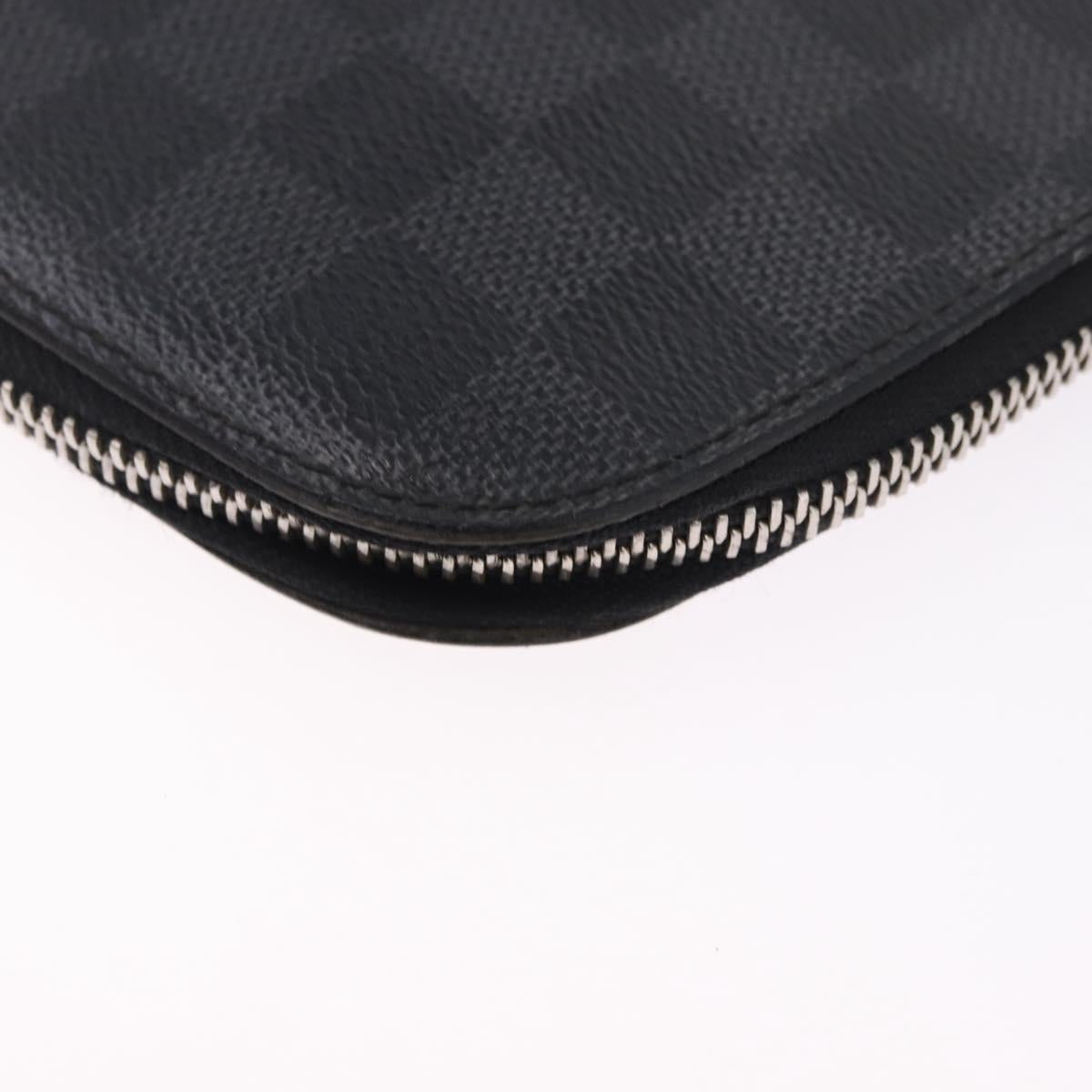 LOUIS VUITTON Damier Graphite Organizer Atoll Travel Case N48255 LV Auth bs36217