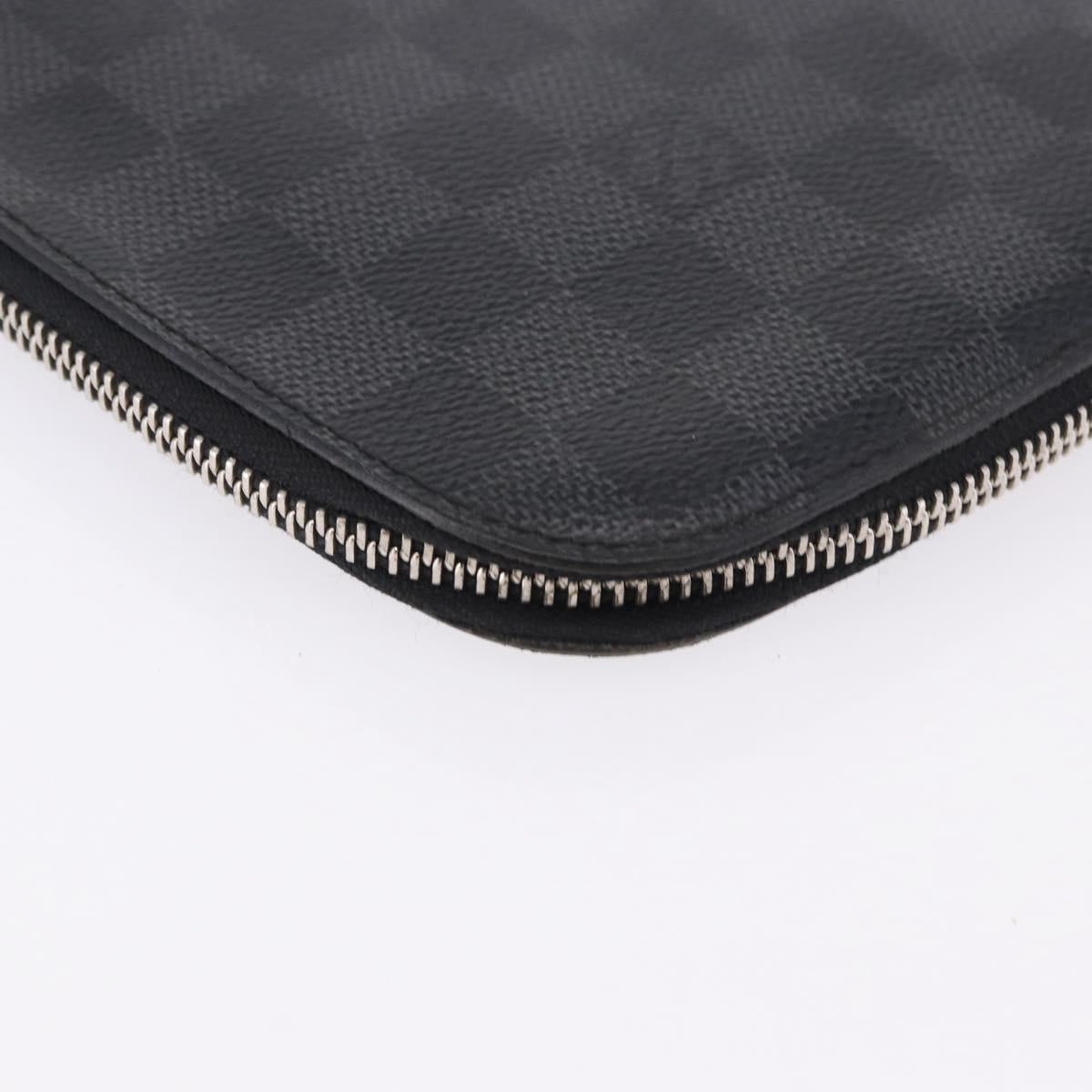LOUIS VUITTON Damier Graphite Organizer Atoll Travel Case N48255 LV Auth bs36217