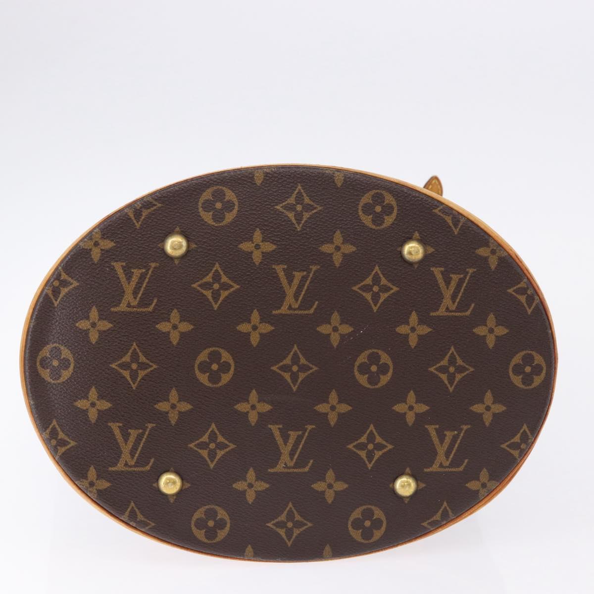 LOUIS VUITTON Monogram Bucket GM Shoulder Bag M42236 LV Auth bs36218