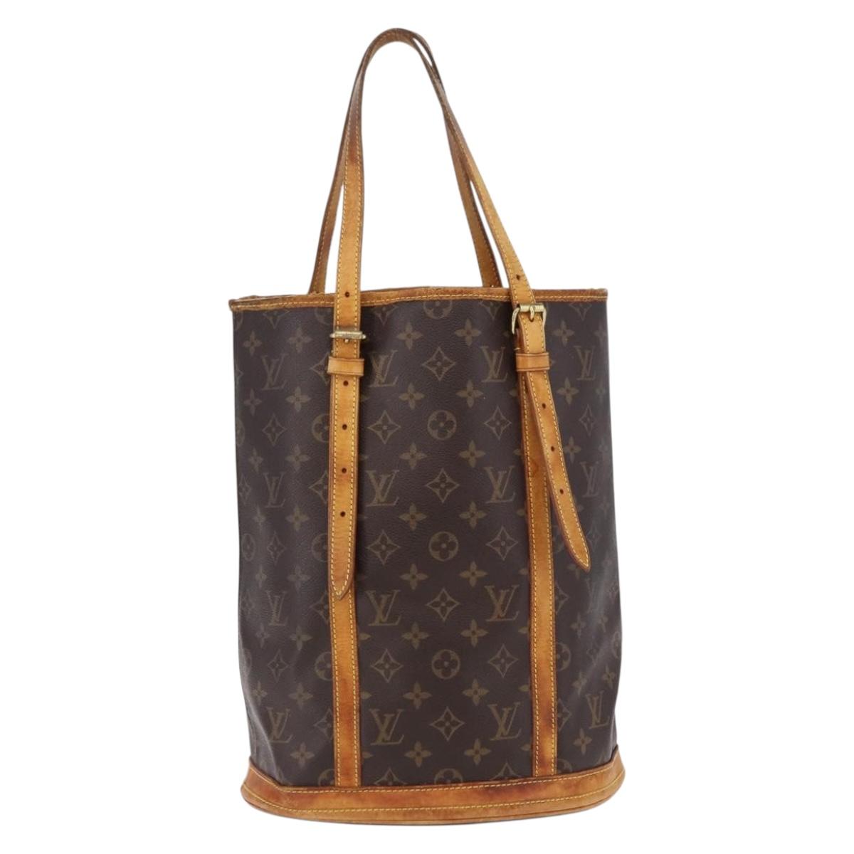 LOUIS VUITTON Monogram Bucket GM Shoulder Bag M42236 LV Auth bs36218