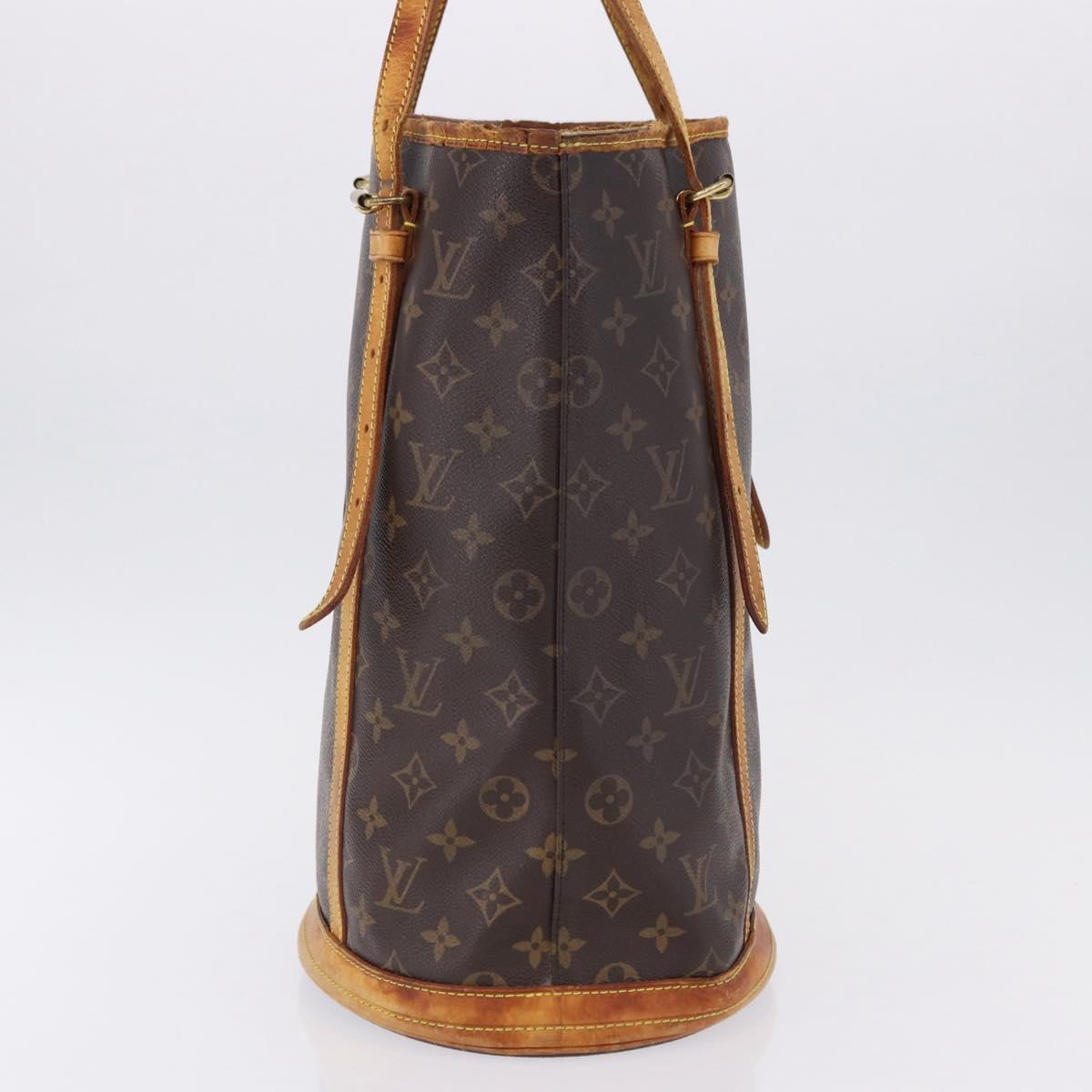 LOUIS VUITTON Monogram Bucket GM Shoulder Bag M42236 LV Auth bs36218