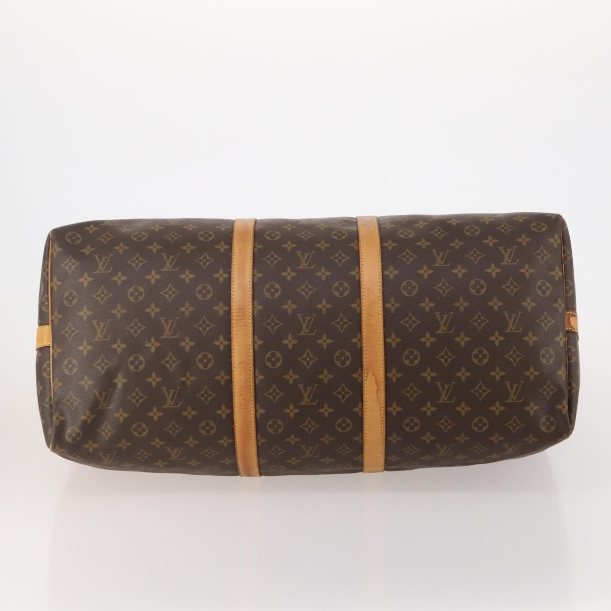 LOUIS VUITTON Monogram Keepall Bandouliere 60 Boston Bag M41412 LV Auth bs36220