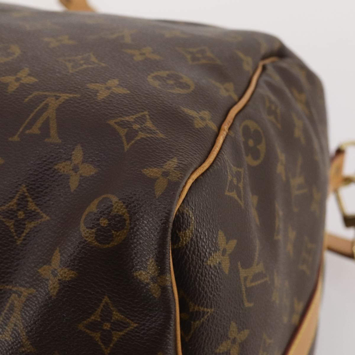 LOUIS VUITTON Monogram Keepall Bandouliere 60 Boston Bag M41412 LV Auth bs36220