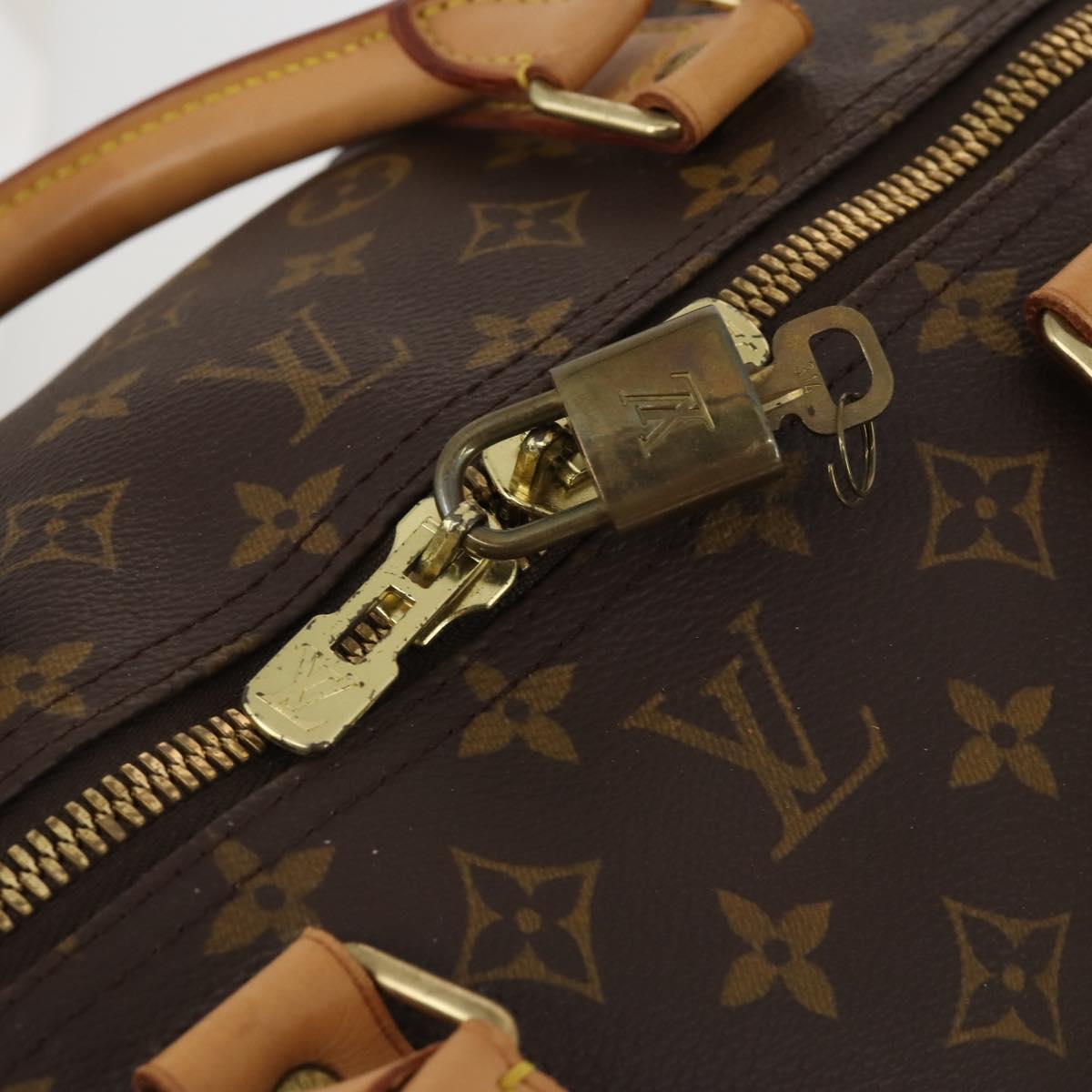 LOUIS VUITTON Monogram Keepall Bandouliere 60 Boston Bag M41412 LV Auth bs36220