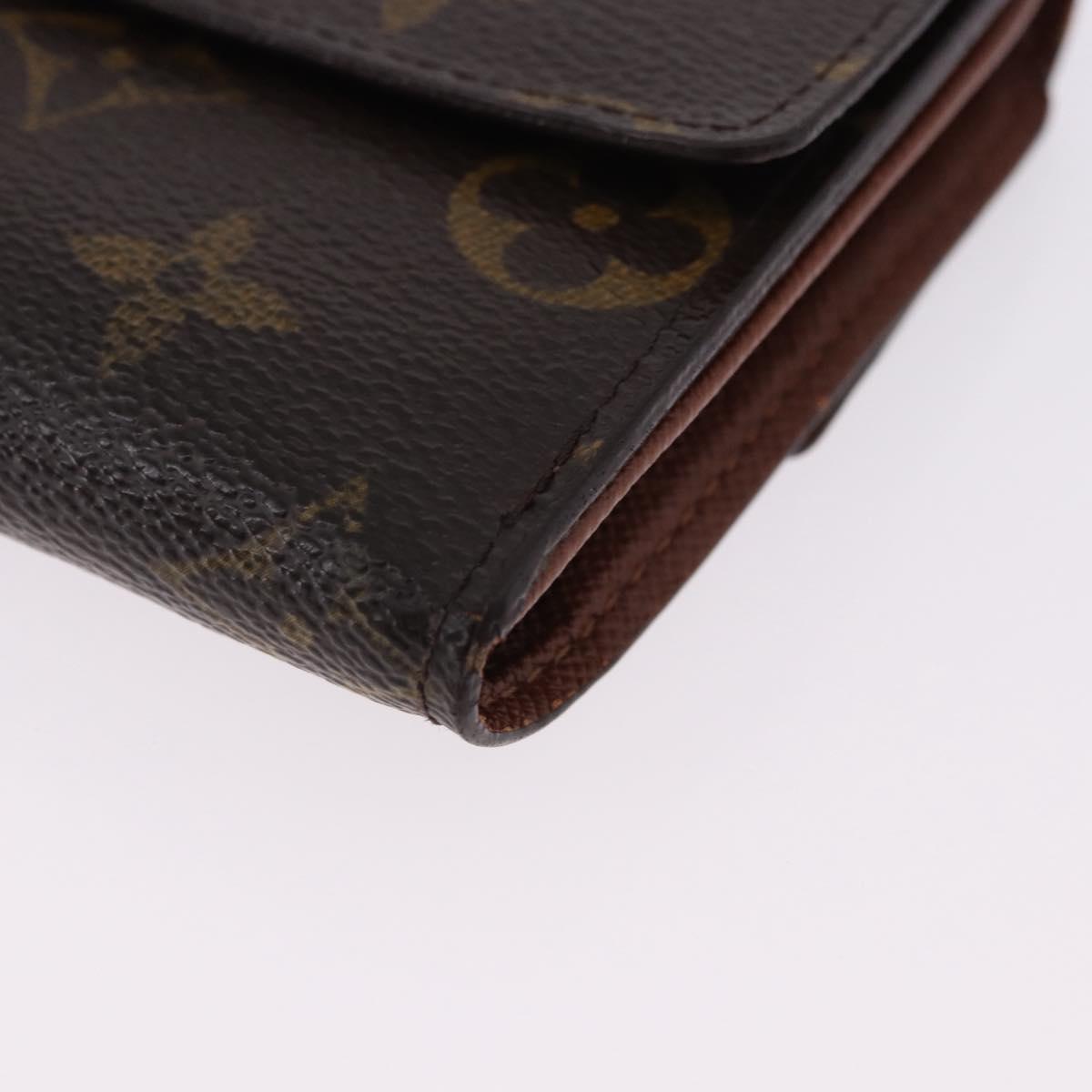 LOUIS VUITTON Monogram Porte Monnaie Bier Cartes Crdit M61652 LV Auth bs36221