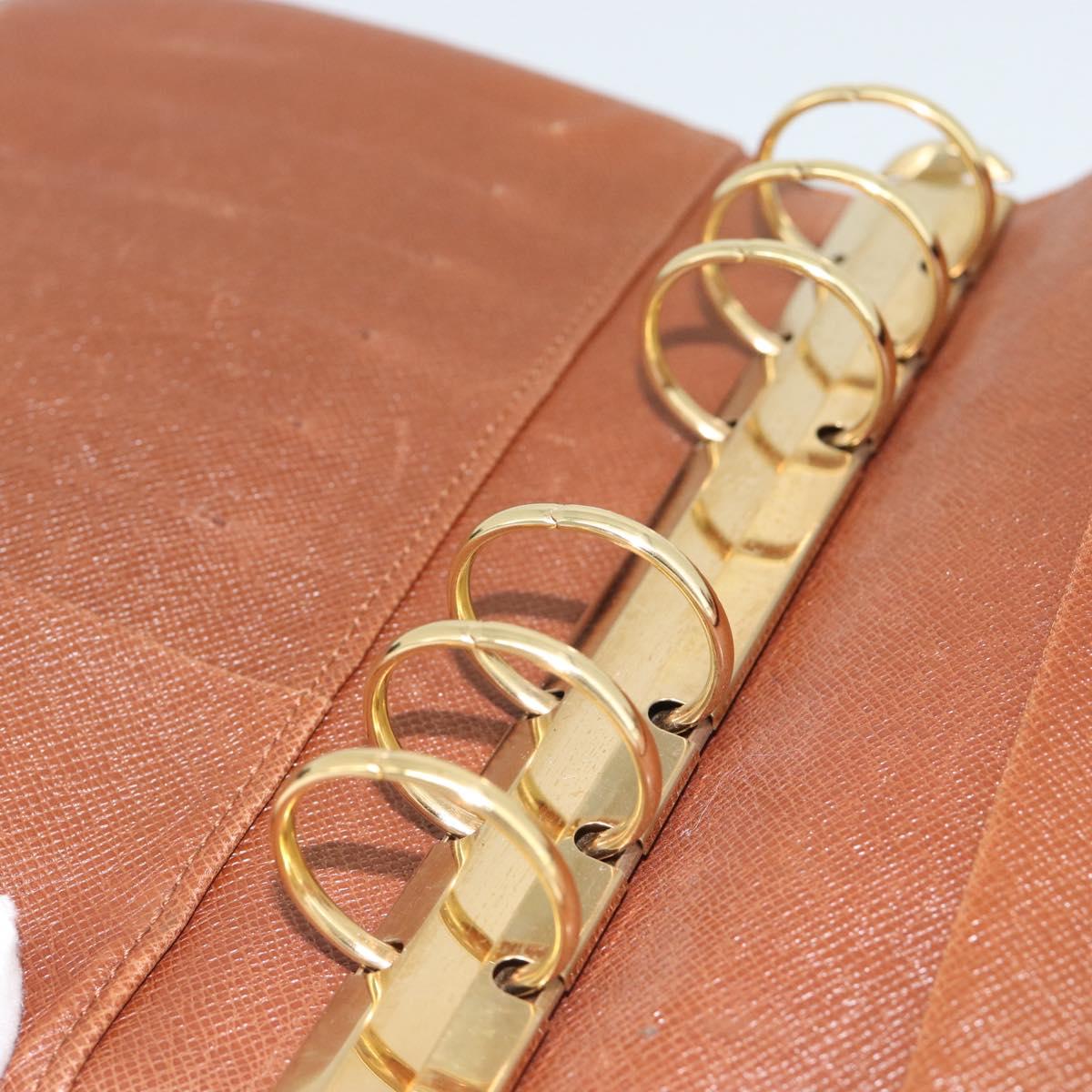 LOUIS VUITTON Monogram Agenda MM Day Planner Cover R20105 LV Auth bs36225