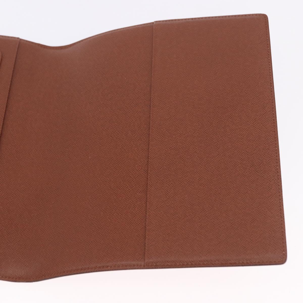 LOUIS VUITTON Epi Day Planner Cover Brown LV Auth bs36226A