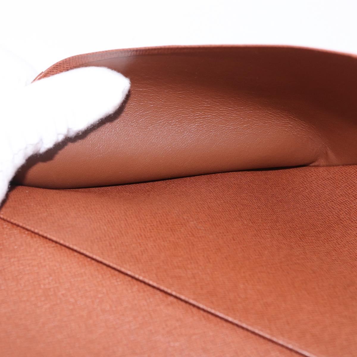 LOUIS VUITTON Epi Day Planner Cover Brown LV Auth bs36226A